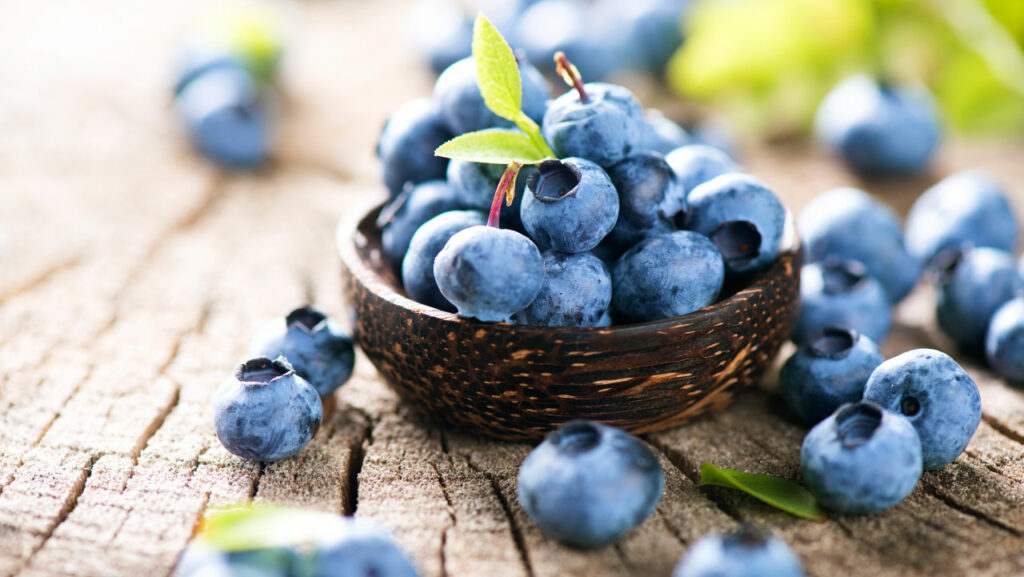 Blueberries rich in antioxidants