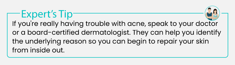 Types Of Acne - expert's tip